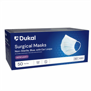 ASTM Level 3 Surgical Mask with Ear Loop, Blue